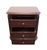 2010s Stanley Furniture Walnut Contemporary Traditional 30" Three Drawer Nightstand 128-13-80 - Continental Barrel Finish For Sale - Image 5 of 15