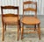 Victorian Antique Victorian Maple Ladderback Cane Seat Dining Chairs - Set of 4 For Sale - Image 3 of 11