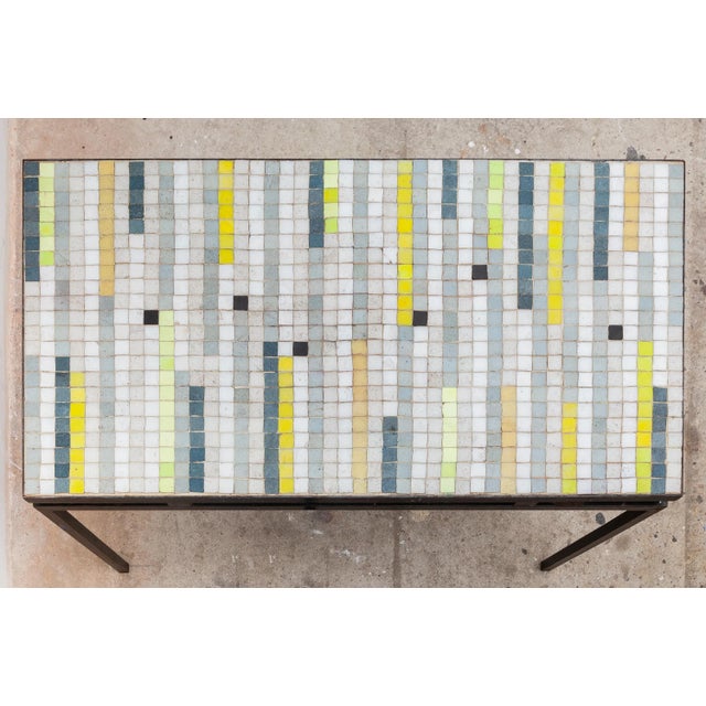 Mosaic Coffee Table with Floating Top, 1950s For Sale - Image 4 of 8