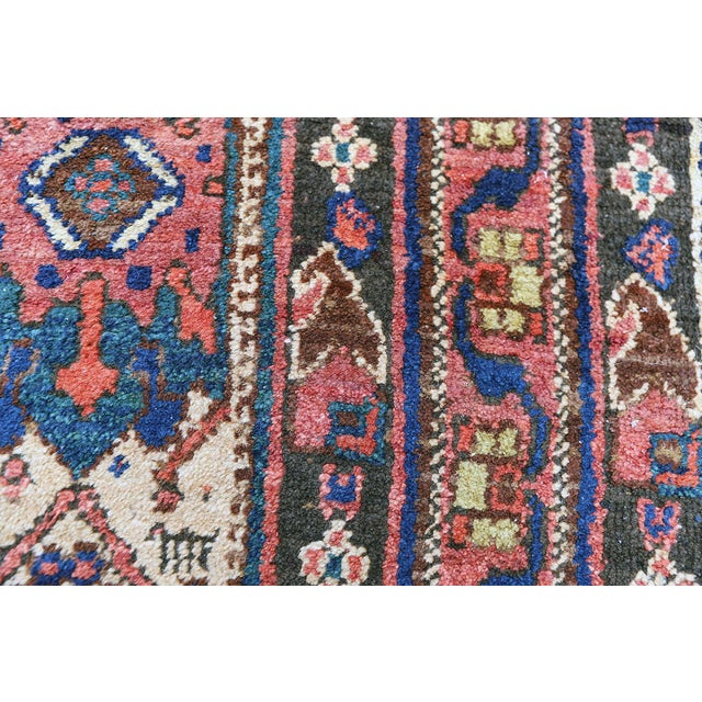 Camel 4'x6' Vintage Persian Rug | Vintage Tribal Area Rug For Sale - Image 8 of 8