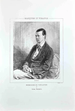Paul Gavarni, Leon Gatayes, Original Lithograph, 1850s