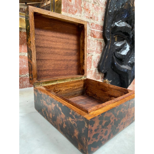 Mid-Century Modern 1980s Italian Vintage Decorative Oversize Box For Sale - Image 3 of 6