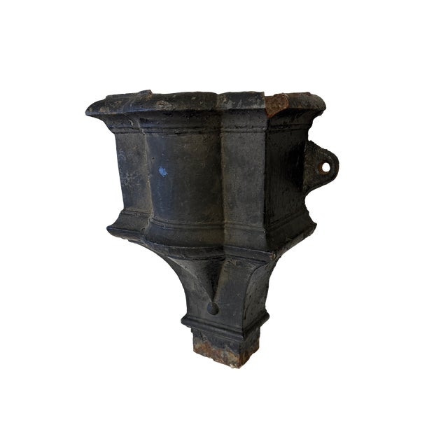 Victorian English Cast Iron Rainwater Hopper Wall Planter For Sale - Image 4 of 8
