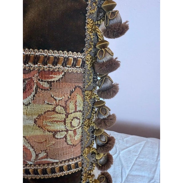 19th C. French Tapestry Pillow For Sale In Los Angeles - Image 6 of 9