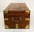 Brown 19th Century British Military Officer's Campaign Trunk of Brass-Bound Camphor For Sale - Image 8 of 12