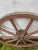 Brown Decorative Wagon Wheel in Wood and Iron, 1890s For Sale - Image 8 of 9