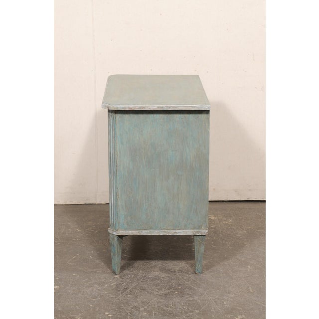 Wood Mid 20th Century Swedish Blue/Green Chest For Sale - Image 7 of 12