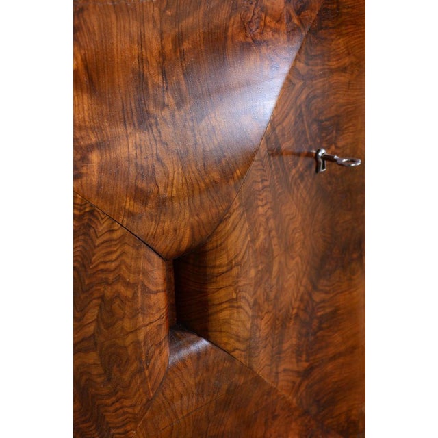 Art Deco Writing Desk in Mahogany & Walnut, Czech, 1920s For Sale - Image 6 of 18