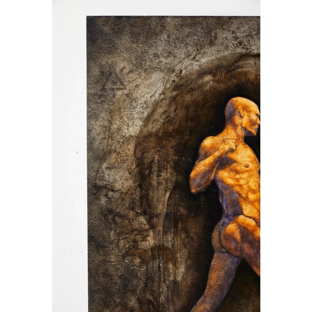 1990s Separation of Creation Oil Painting 1990 For Sale - Image 5 of 13