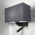 Satin Black Wall Light With Shade For Sale - Image 4 of 4