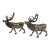 Pewter Moose Salt and Pepper Shakers For Sale