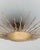 Spanish Gold-Leaf Gilt Metal Sunburst Ceiling Fixture, 1960s For Sale - Image 4 of 10