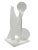 White Lacquered Wood Geometrc Sculpture, Italy, 1990s For Sale - Image 4 of 5