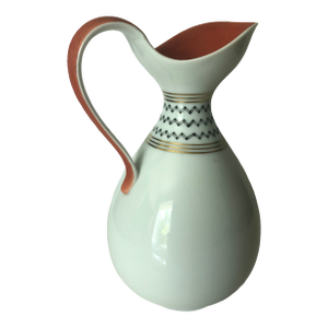 1950s Richard Ginori Italian Art Deco Porcelain Pitcher
