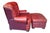 Indulge in the Luxury of This Exquisite Leather Club Writer's Chair and Matching Ottoman by Lane Furniture For Sale - Image 9 of 10