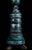 Antique Polychrome Turned Wood Pricket Candlestick on Tripod Base For Sale - Image 3 of 12