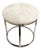Modern Pasargad Home Safari St. Steel Frame Cowhide Stool For Sale - Image 3 of 7
