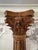 English Antique Carved Solid Wood Corinthian Column For Sale - Image 3 of 13