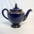 1950s Vintage Art Deco Hollywood Regency Cobalt Tea Pot, Hall China Company.. For Sale - Image 9 of 12