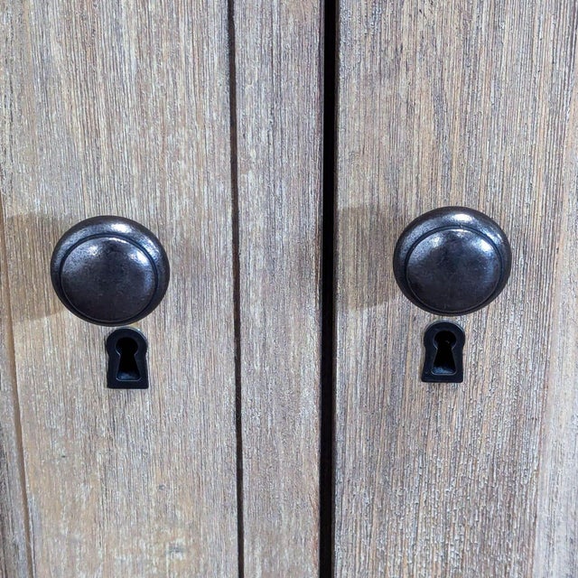 Tan Pottery Barn Rustic Sideboard, Attributed For Sale - Image 8 of 9