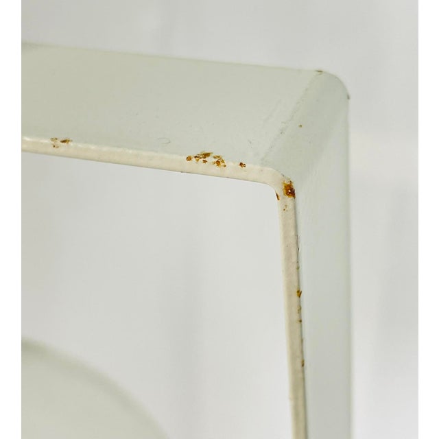 Vintage Sculptural White Floor Lamp With Fluted Column Base For Sale - Image 14 of 16