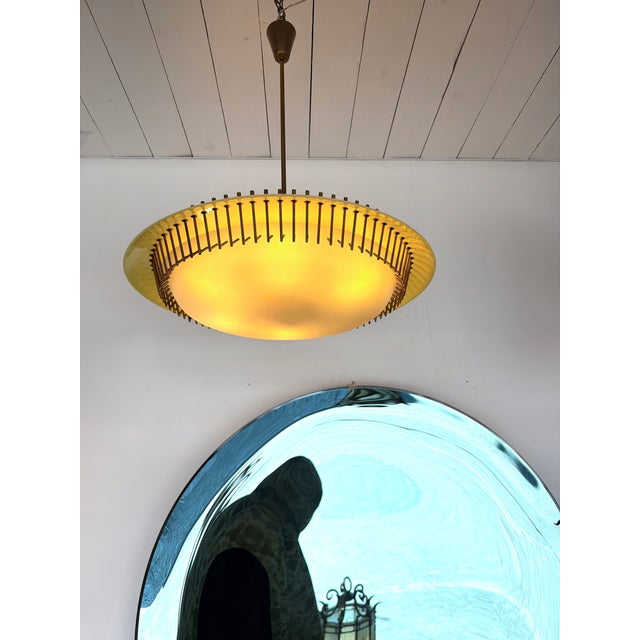 1950s Angelo Lelii "12697" Ceiling Lamp for Arredoluce, 1958 For Sale - Image 5 of 12