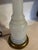 Vintage Frederick Cooper French Opaline Glass Column Table Lamp With Brass Base For Sale In Atlanta - Image 6 of 10
