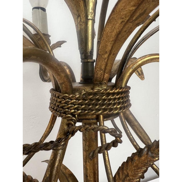 Gilt Sheaf of Wheat Table Lamps attributed to Hans Kögl, 1960s, Set of 2 For Sale - Image 13 of 16