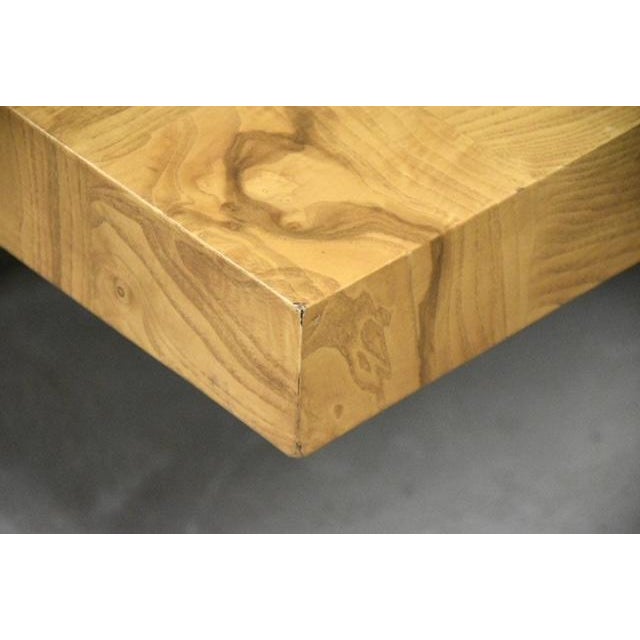 1960s 1960s Milo Baughman for Thayer Coggin Burl and Chrome Coffee Table For Sale - Image 5 of 9