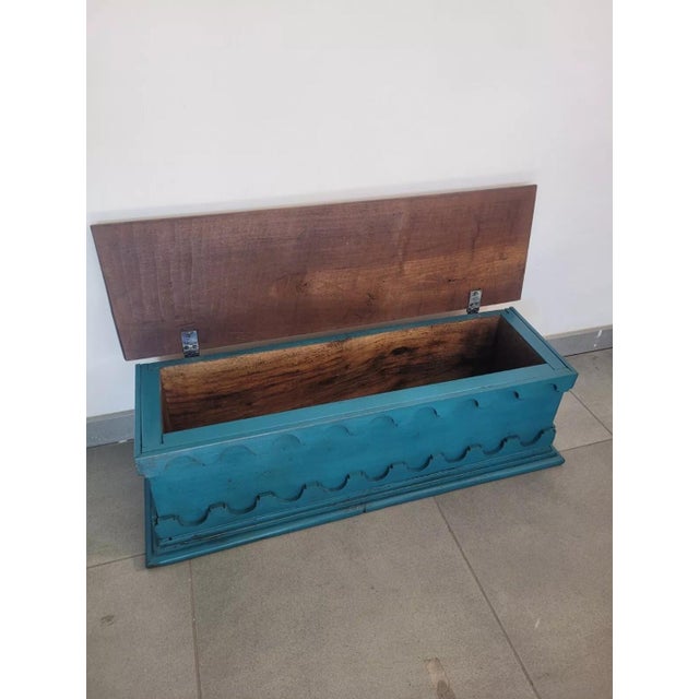 Antique Lacquered Table Trunk For Sale - Image 9 of 17