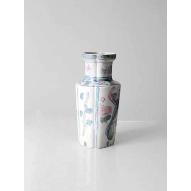 Shabby Chic Antique Chinese Vase For Sale - Image 3 of 10