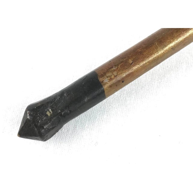 Oxblood Red Antique Wooden Spoon From Thailand For Sale - Image 8 of 9