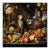 30' X 30' Collector Fine Art Print 'Still Life With Fruits, 'Flowers and Monkey', Unframed For Sale