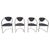 Vintage Chrome Dining Chairs from Effezeta, 1970s, Set of 4 For Sale - Image 12 of 12
