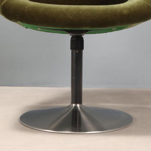Green Vintage Chairs with Foam Padding, 1970s, Set of 2 For Sale - Image 8 of 11