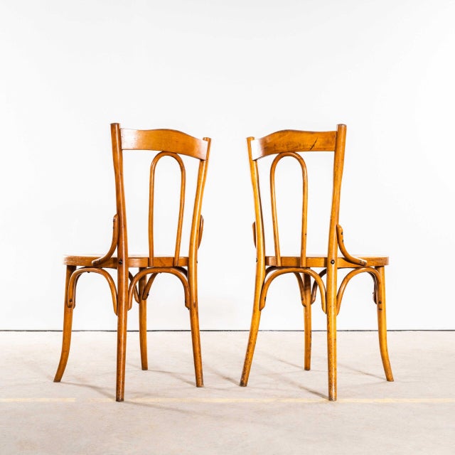 1950s Vintage Hoop Back Bentwood Dining Chairs, 1950s, Set of 2 For Sale - Image 5 of 12