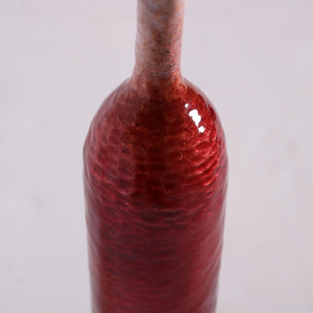 Paolo de Poli (1905-1996) Enamelled Copper Bottiglia, Italy For Sale - Image 10 of 18