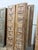 1920s Vintage Carved Wood Closet Doors | Brown Floral Reclaimed Double Door, Rustic Indian Architectural Panels 80x28 For Sale - Image 5 of 7