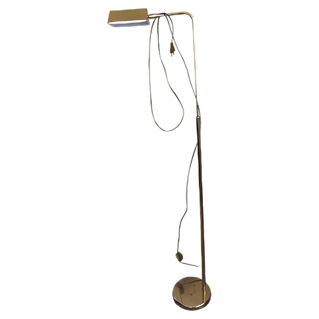 Vintage Brass Floor Lamp, 1970s For Sale