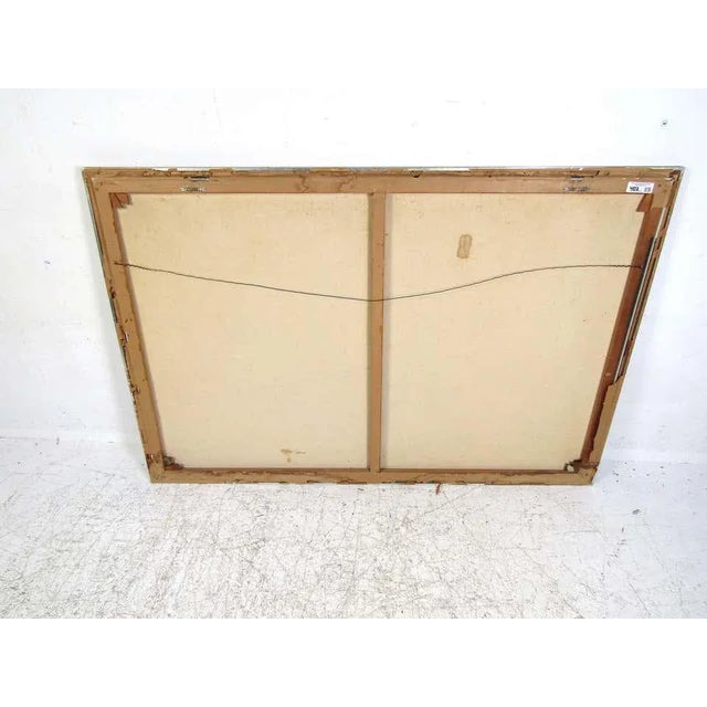 Textile Large "Zebra" Oil Painting on Canvas For Sale - Image 7 of 8