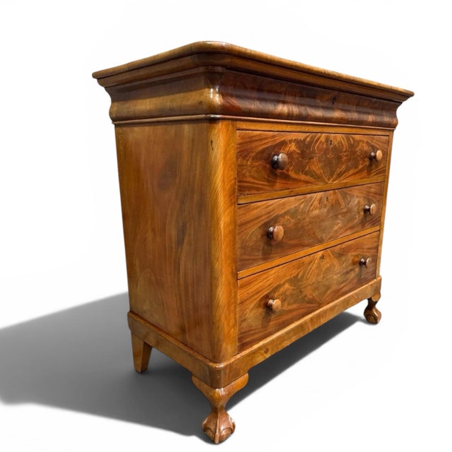 American Empire Tigerleaf Maple Chest of Drawers For Sale - Image 4 of 11