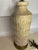 Vintage French Glazed Porcelain Table Lamp With Brass Base 3-Way Switch For Sale - Image 4 of 9