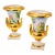 Antique Italian Neoclassical Vases in Porcelain, Set of 2 For Sale