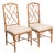 Vintage Faux Bamboo X-Back Dining Chairs, 1970s, Set of 2 For Sale