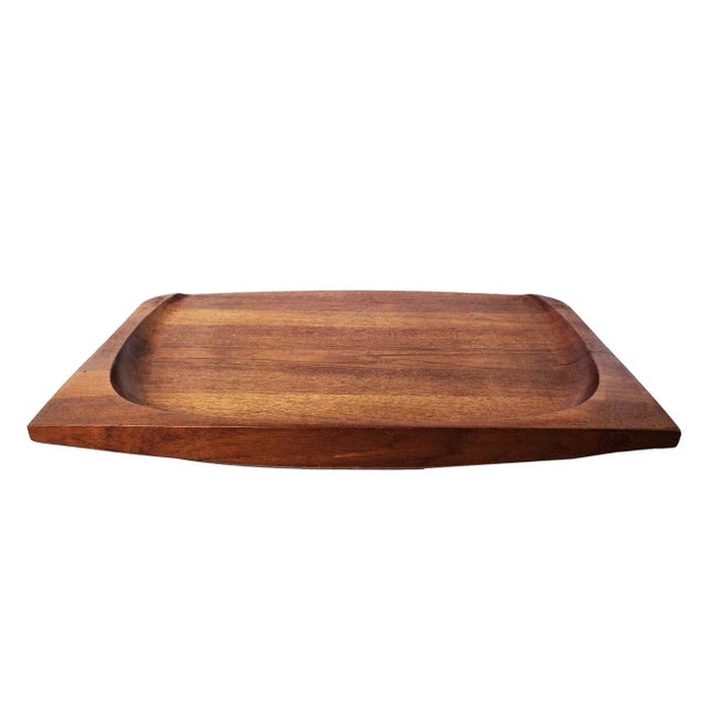 Dansk Mid 20th Century Jens Quistgaard Teak Wood Model 817 Charcuterie and Carving Board Designed for Dansk For Sale - Image 4 of 10