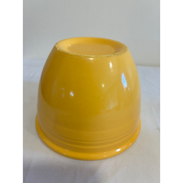 Yellow Vintage Fiesta Yellow #3 Nesting Mixing Bowl, Homer Laughlin, Usa For Sale - Image 8 of 9