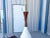 Brown 1960s Mid-Century Modern Tall Sculptural Walnut & Ceramic Table Lamp For Sale - Image 8 of 11