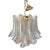 Contemporary Murano Style Glass "Sella" Chandelier For Sale