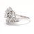 2010s 3.16ctw Diamond Cluster Ring, Platinum 100 Irid, Ring Size 6.5 For Sale - Image 5 of 8