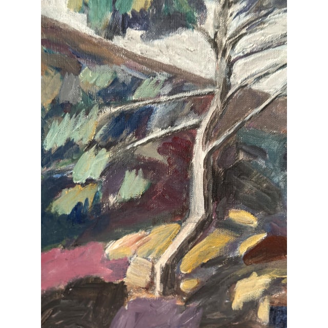 Rune Nilsson, Birches, 1950s, Oil Painting on Canvas, Framed For Sale - Image 11 of 14